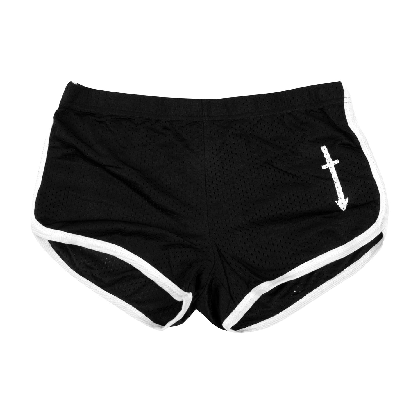Black Cross Ladies Shorts